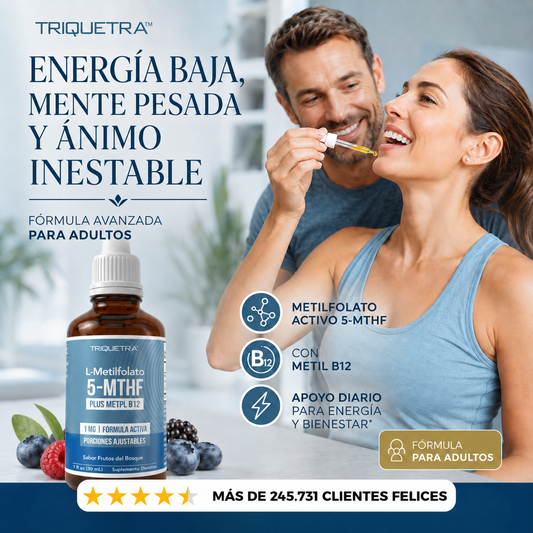 L-Methyl Folate - El único sublingual con ácido fólico de absorción inmediata