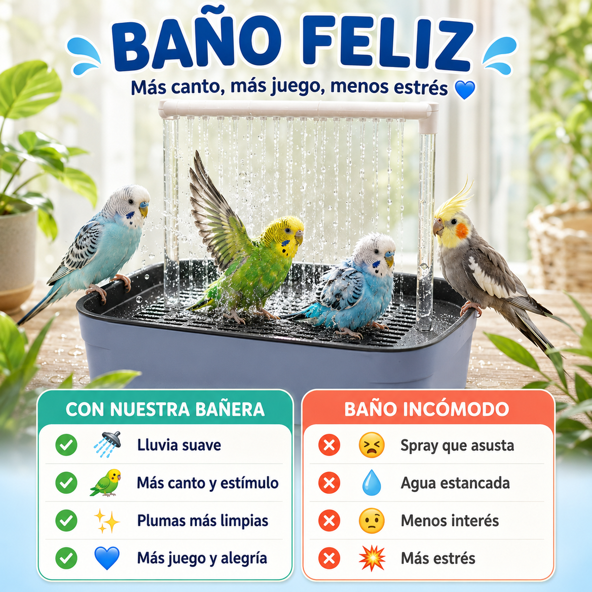 FUENTE DE AVES: HAZ QUE TUS PAJAROS CANTEN FELICES