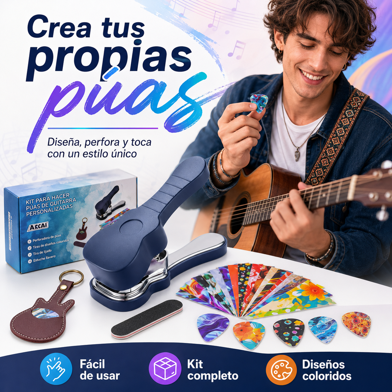 Kit Creador de Púas: Tu música, tu estilo
