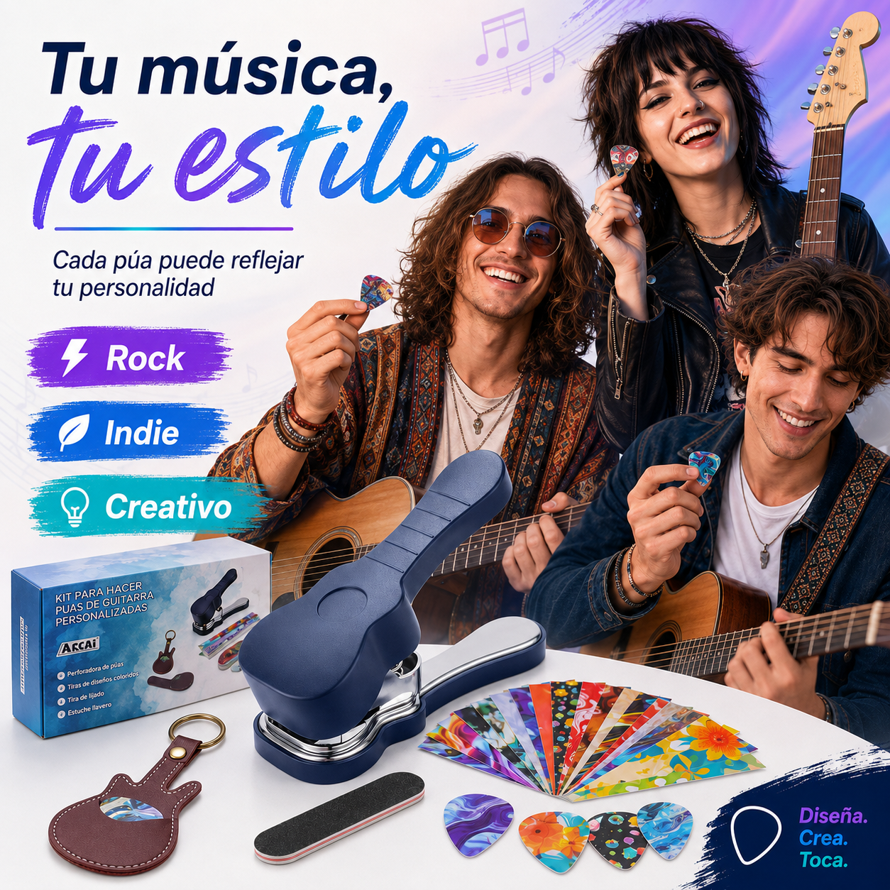 Kit Creador de Púas: Tu música, tu estilo