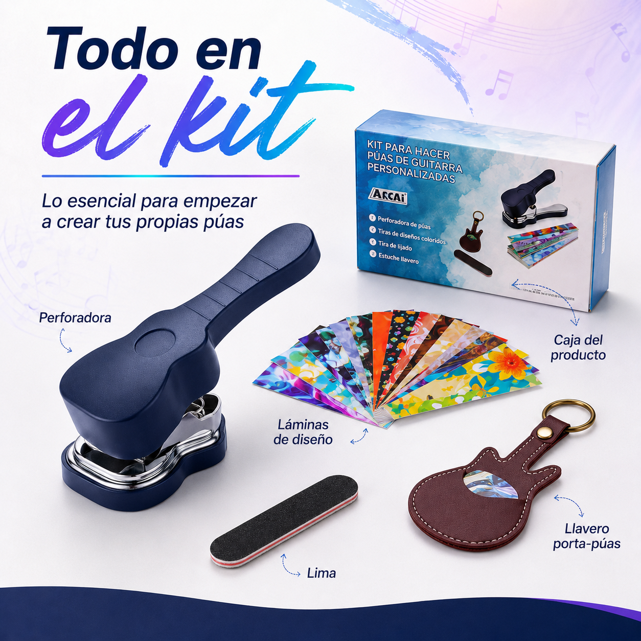 Kit Creador de Púas: Tu música, tu estilo