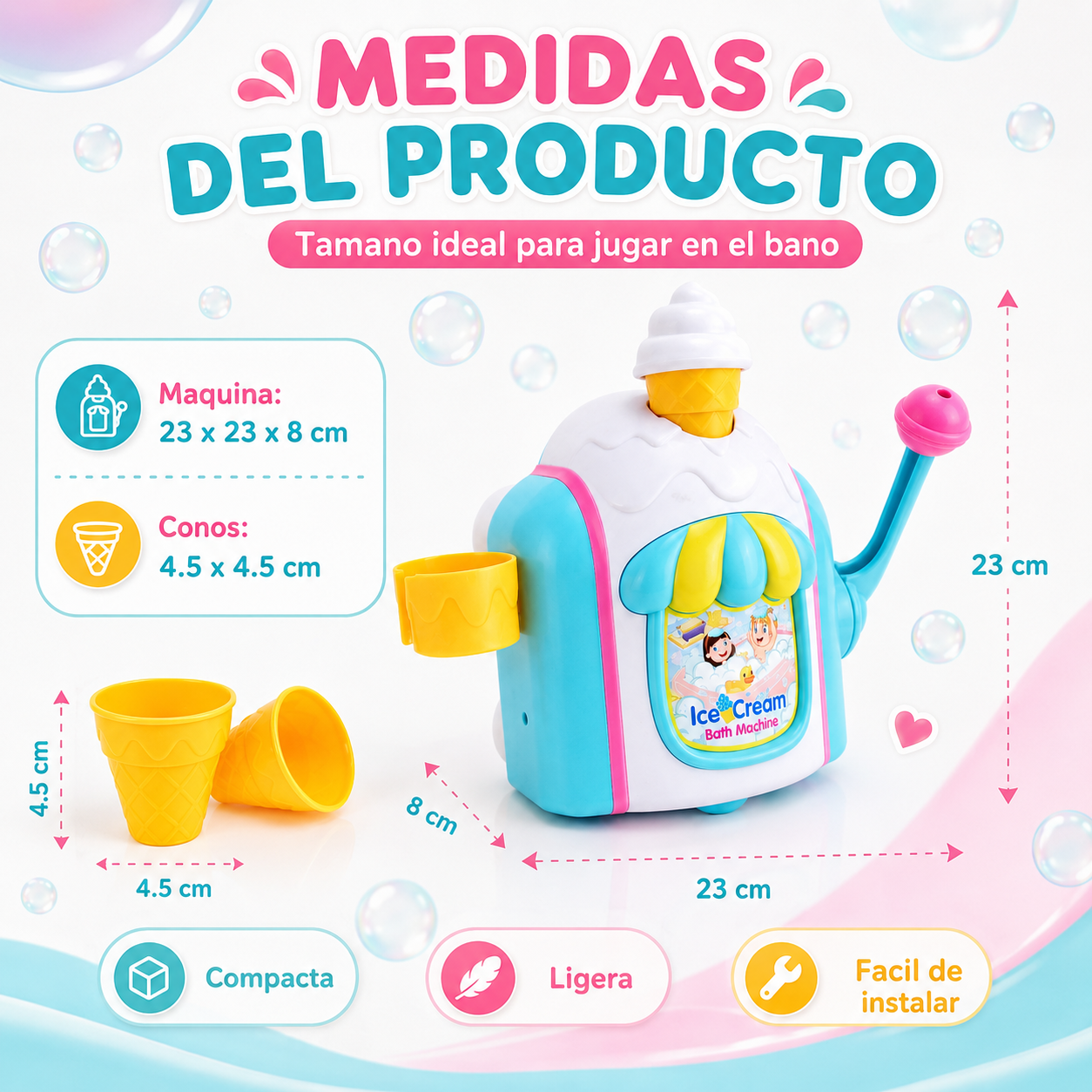 MÁQUINA DE HELADOS DE ESPUMA: CONVIERTE SU BAÑO EN UNA HELADERÍA