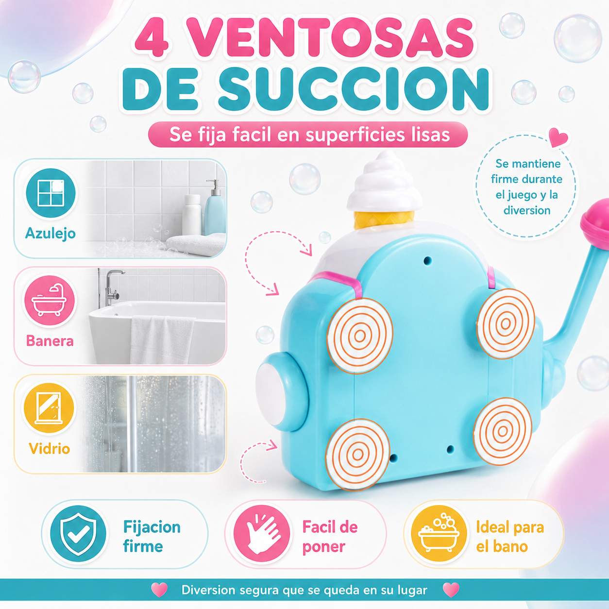 MÁQUINA DE HELADOS DE ESPUMA: CONVIERTE SU BAÑO EN UNA HELADERÍA