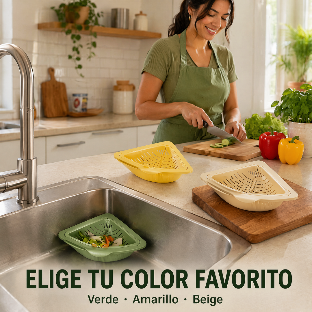 Colador de cocina para residuos