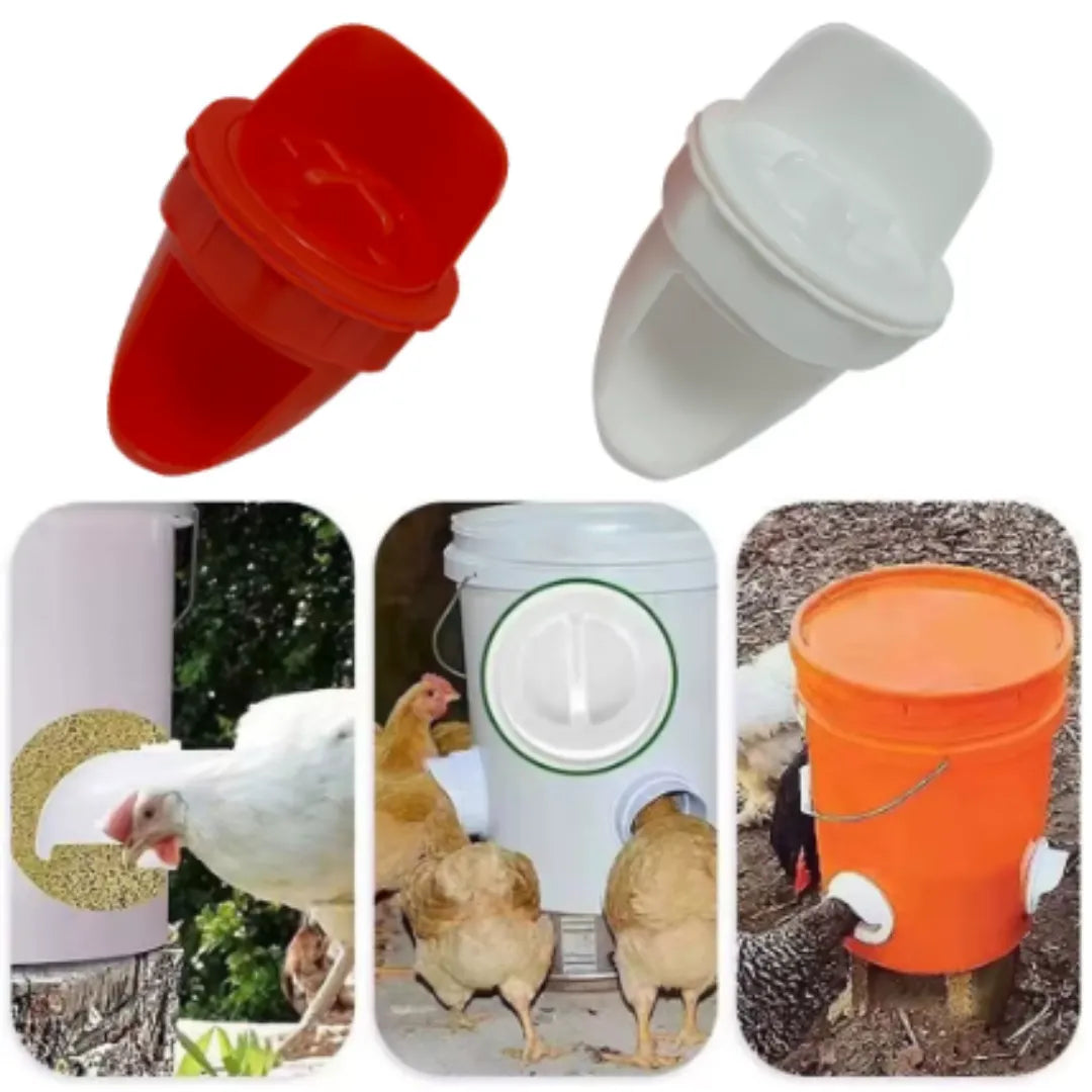 Comedero AutoFeed Anti-Desperdicio Para Aves de Corral