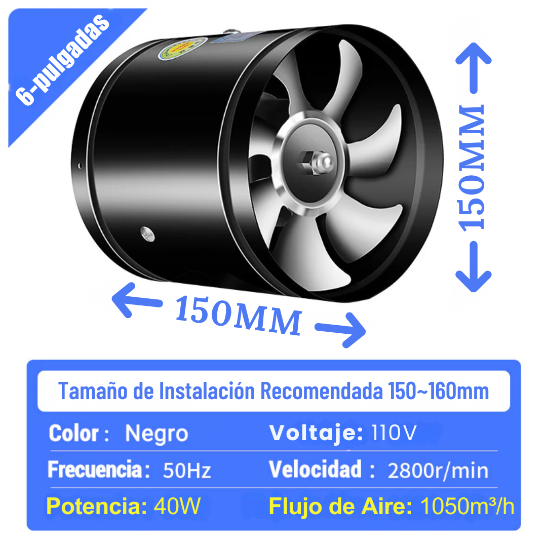 Extractor de aire silencioso - XM5 2.0