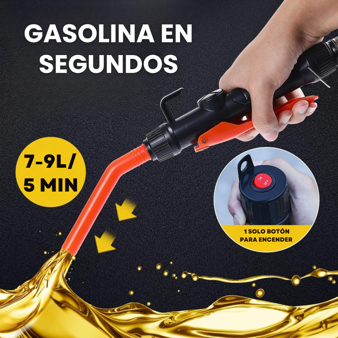 Bomba portátil para transferir agua, gasolina o diésel