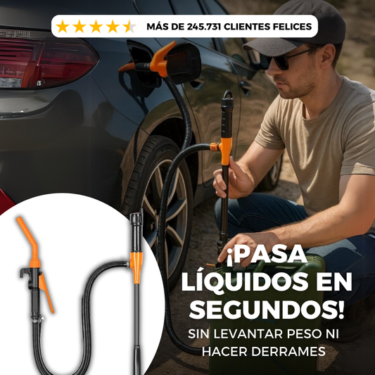 Bomba portátil para transferir agua, gasolina o diésel