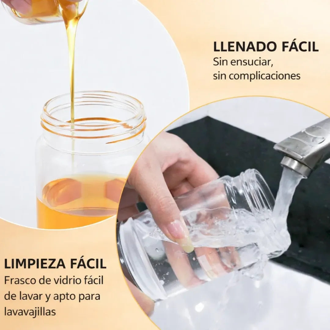 Dispensador de Miel en Vidrio