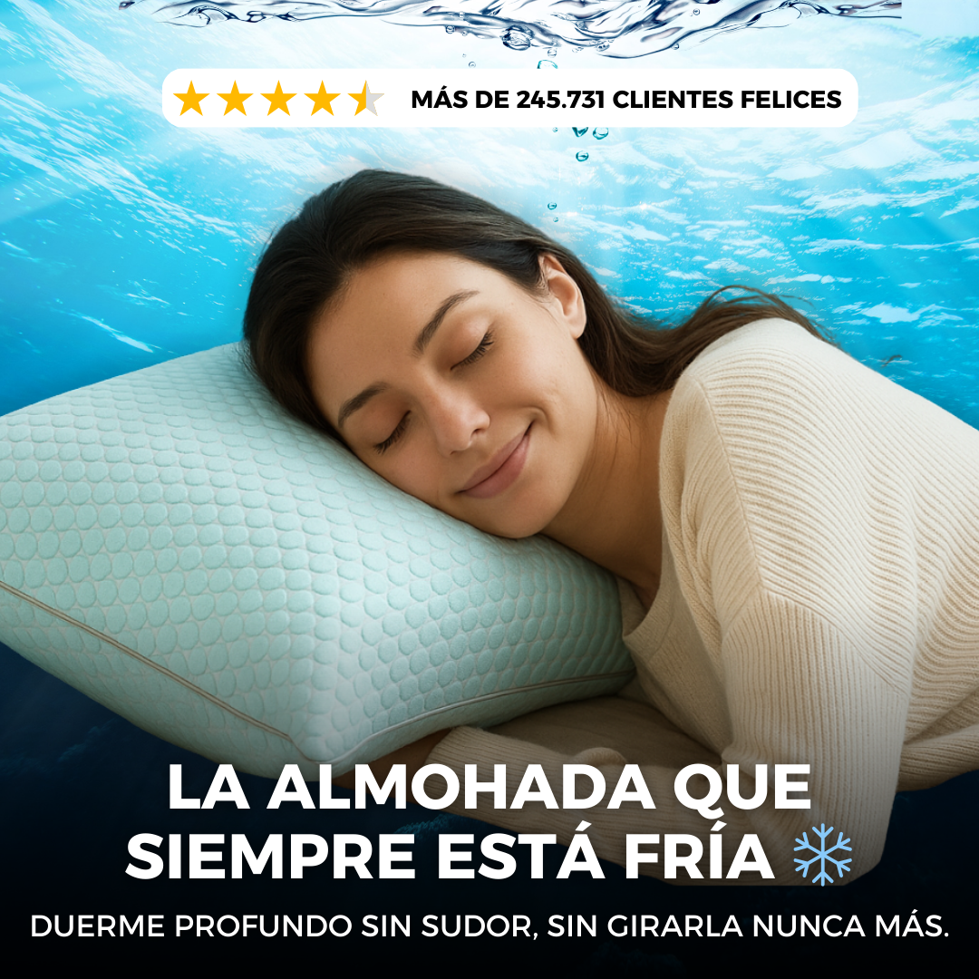 Duerme relajado y cómodo con la almohada fría Ice Silky 😴❄️