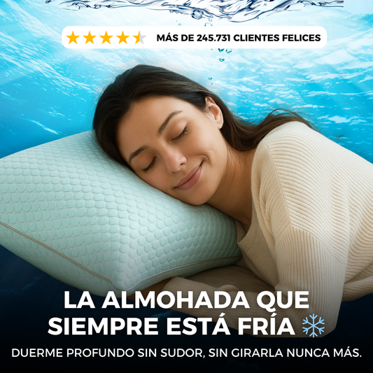 Duerme relajado y cómodo con la almohada fría Ice Silky 😴❄️