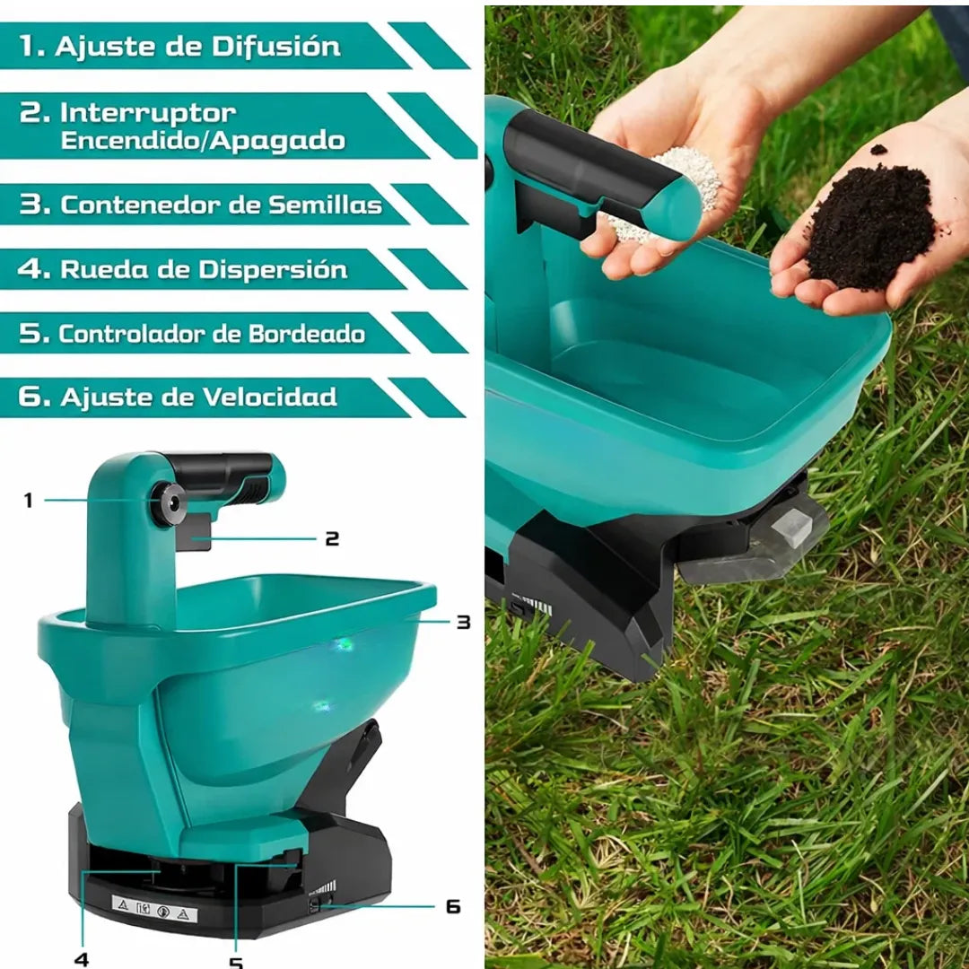 Esparcidor Inalámbrico de 6 Velocidades