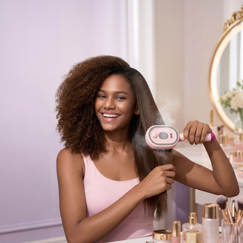 Cepillo Desenredante de vapor frio Antifrizz