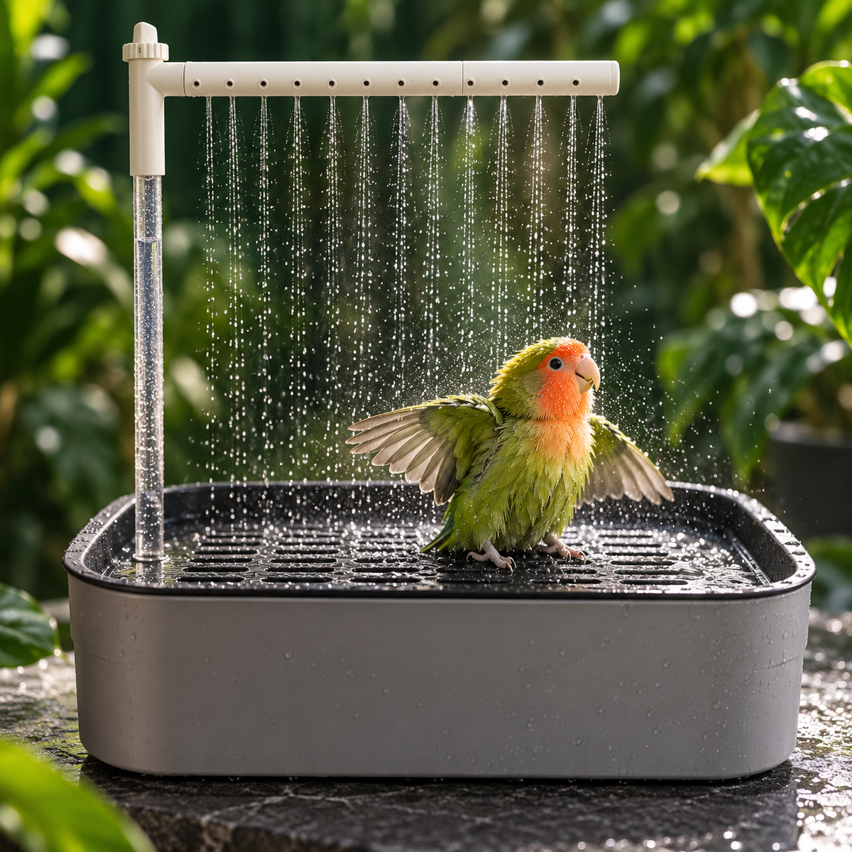 Fuente de Baño Automática para Aves – Explora el Agua a su Ritmo