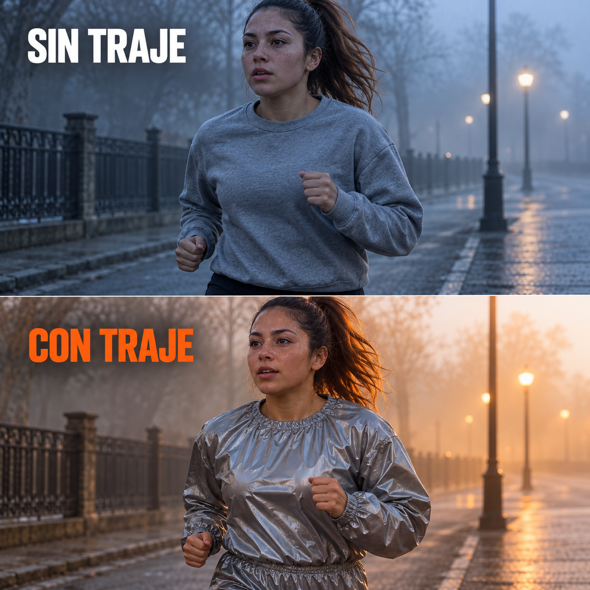Traje Sauna Termo activó: Suda Aunque Hiele