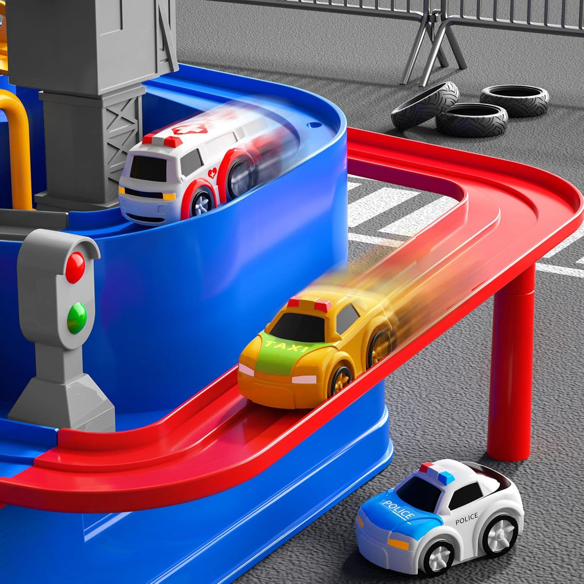 Juego de laberinto con autos
