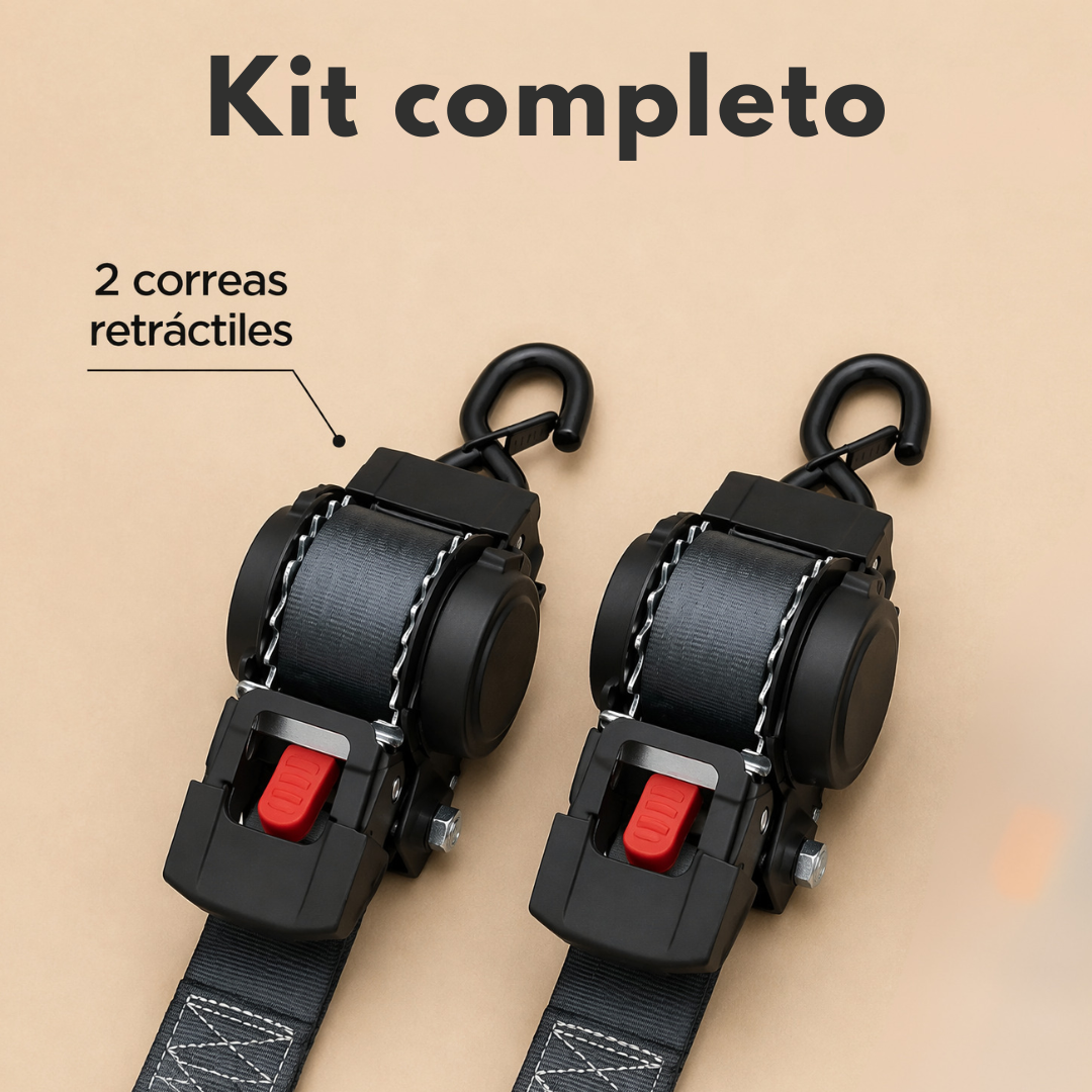 Kit de Amarres retráctiles 3.5M de largo