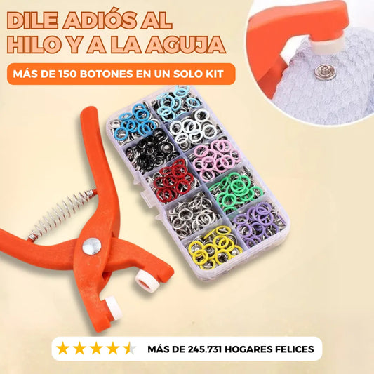Kit de Botones a Presión + Alicates
