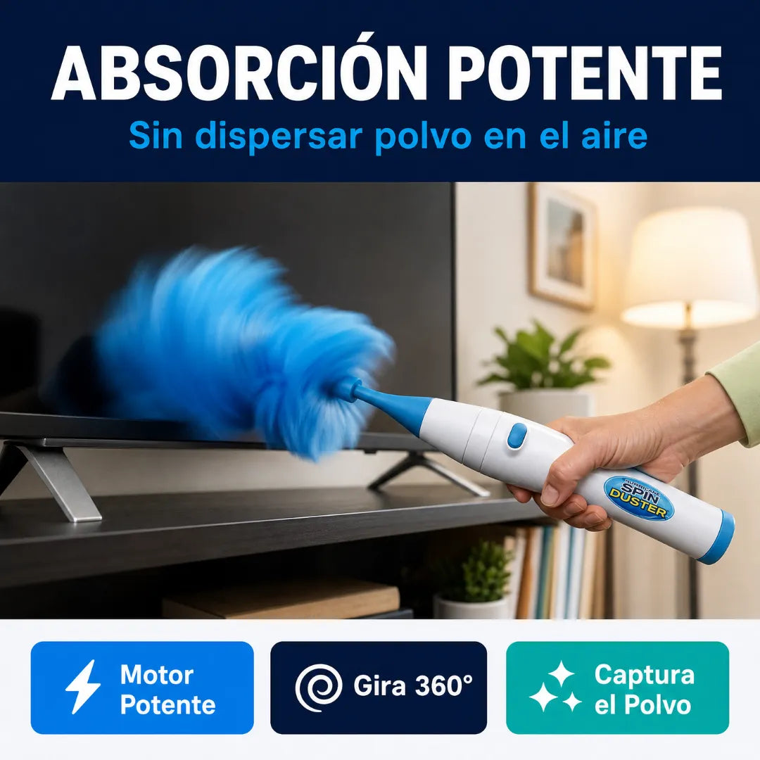 LIMPIA POLVO  ELÉCTRICO 2EN 1