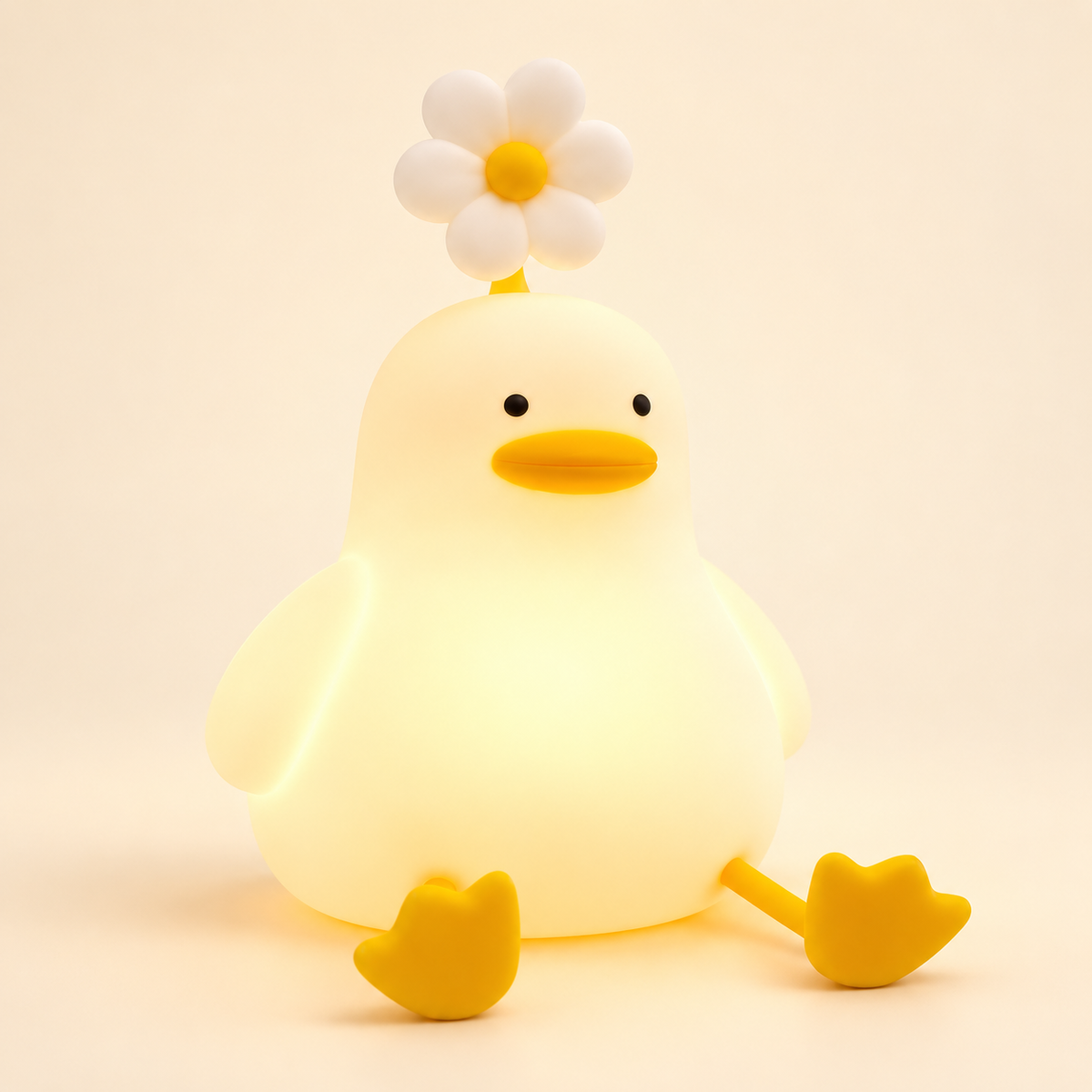 Patito Bloom — Lámpara Suave 2 en 1 con Base de Celu