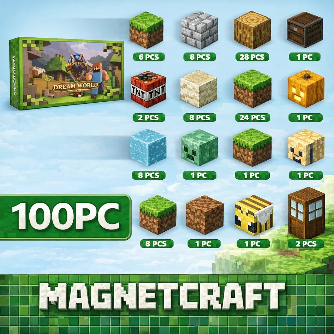 MagnetCraft - Set de Construcción Magnéticos