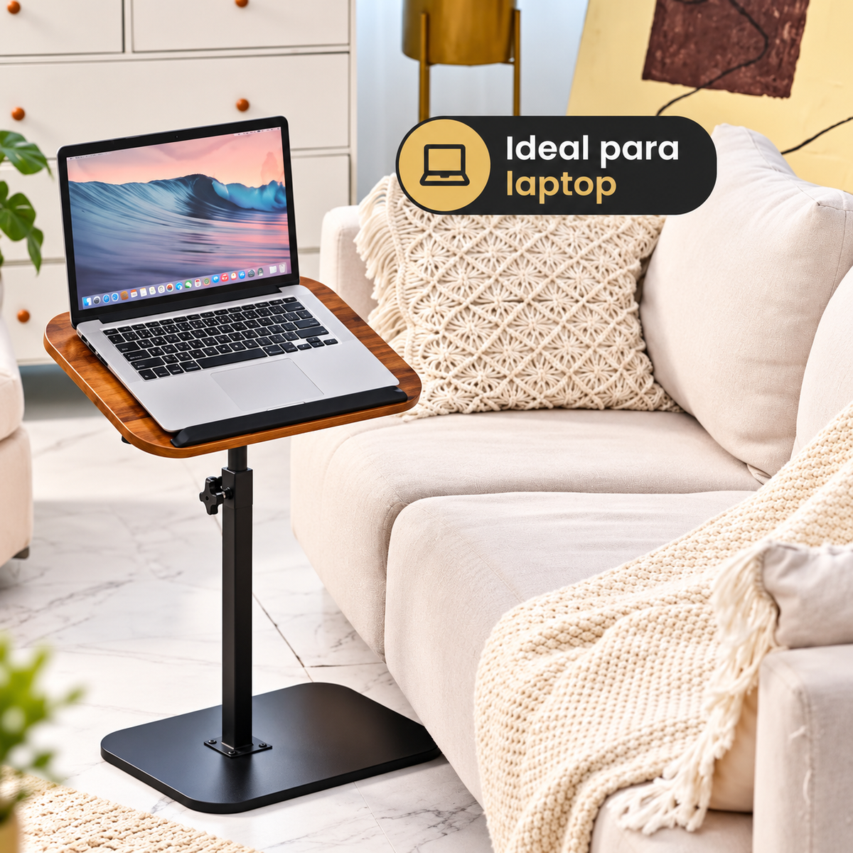 Mesa Tipo C Ajustable — Tu Escritorio en el Sofá o la Cama