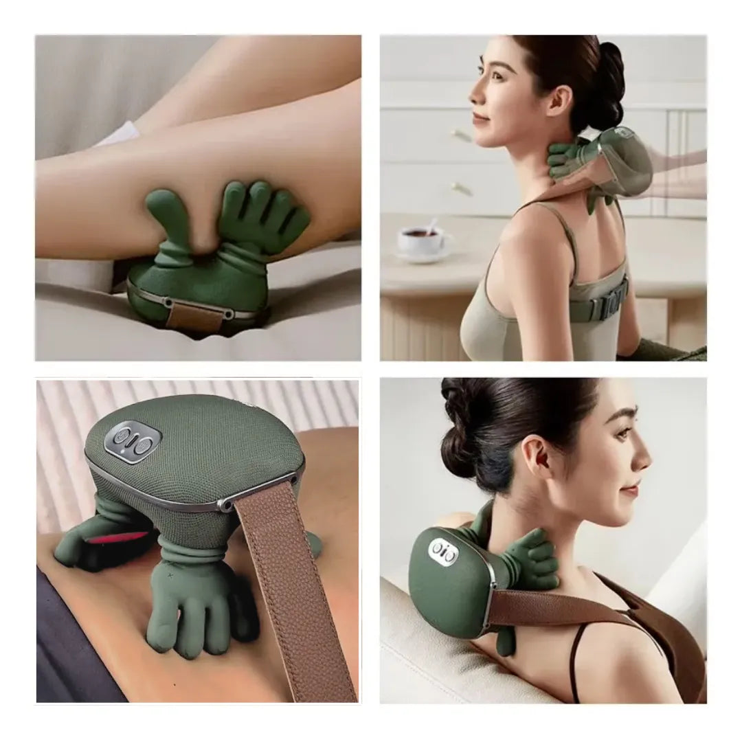 Adiós tensión del cuello: masaje profundo + calor inteligente