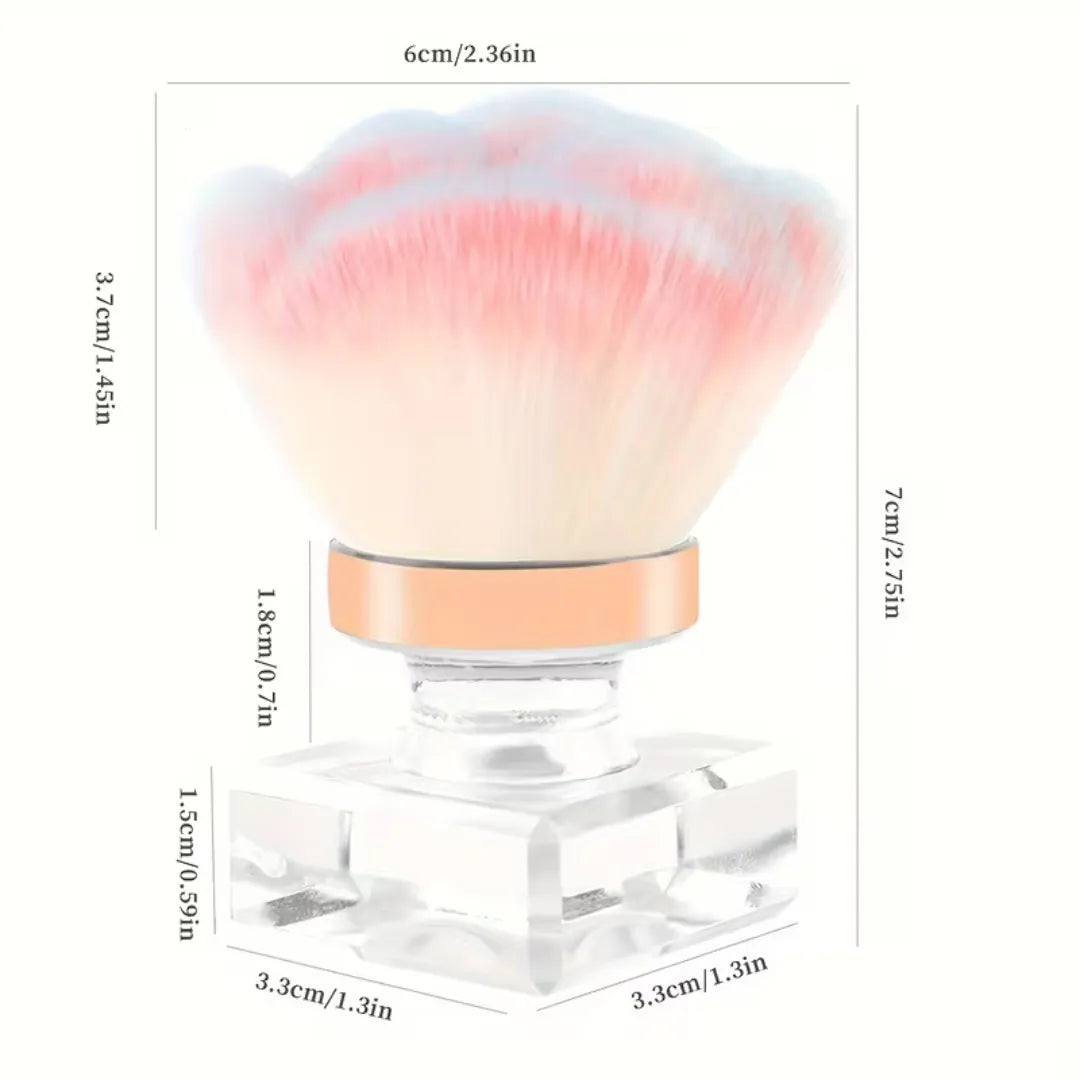 Brocha Esponjocita 2 en 1 Con Diseño De Rosa