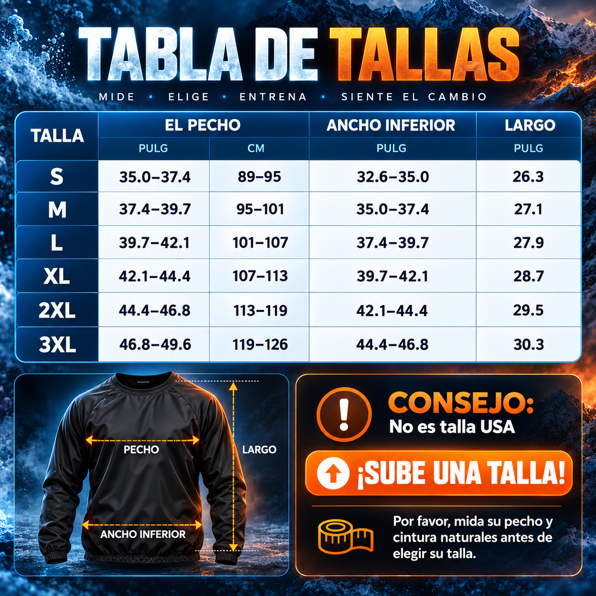 Traje Sauna Termo activó: Suda Aunque Hiele