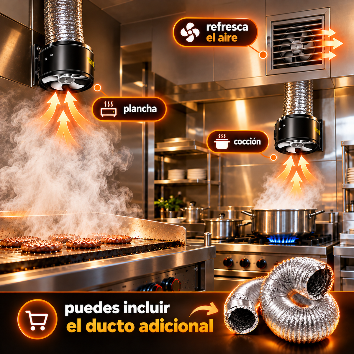 EXTRACTOR SILENCIOSO: Que el humo de tu negocio no espante clientes