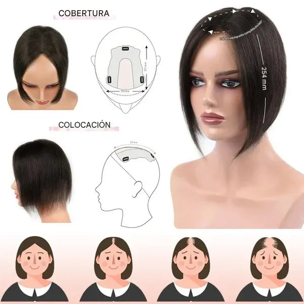 TÓPPER DE CABELLO HUMANO -  RENUEVA TU CONFIANZA