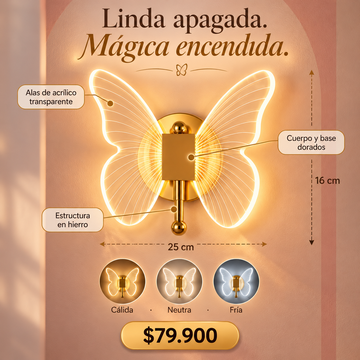 Lámpara Mariposa: Dale alas a tu rincón verde