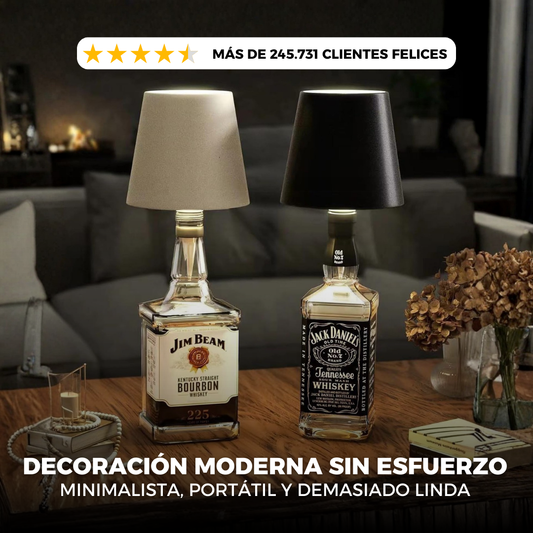 Convierte cualquier botella en una lámpara elegante