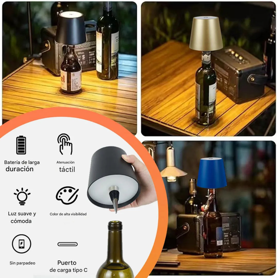 Convierte cualquier botella en una lámpara elegante