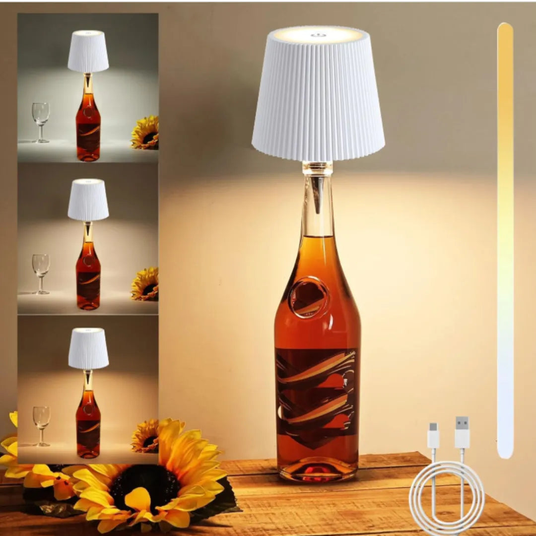 Convierte cualquier botella en una lámpara elegante