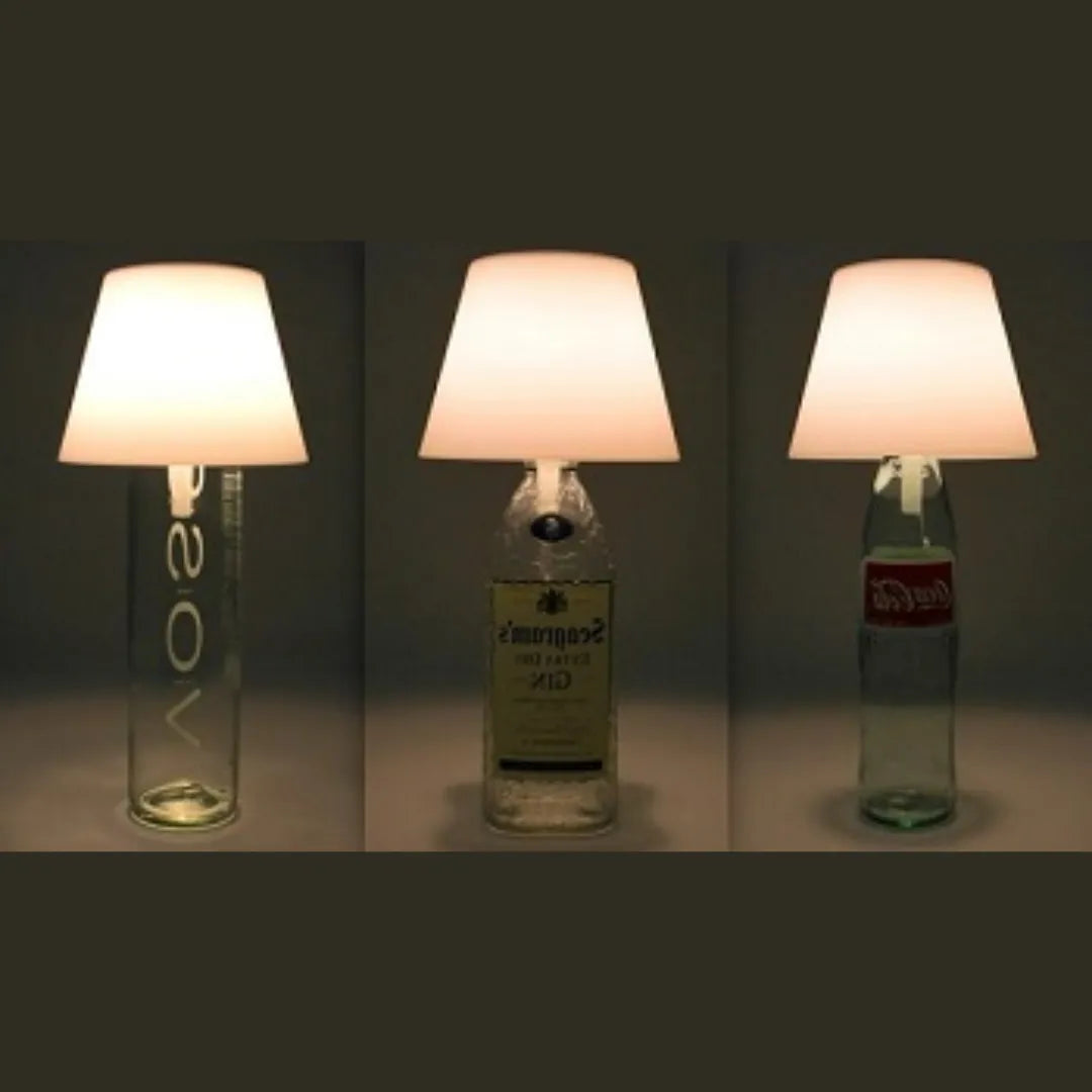 Convierte cualquier botella en una lámpara elegante