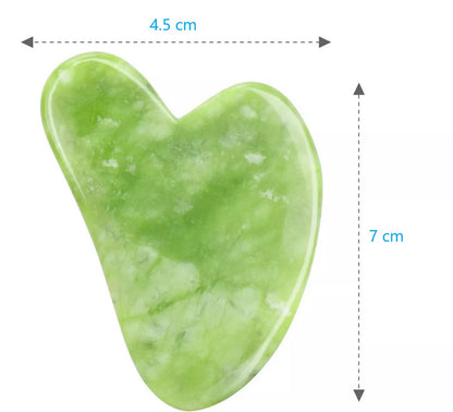 Gua Sha Corazón Jade Masajeador Facial